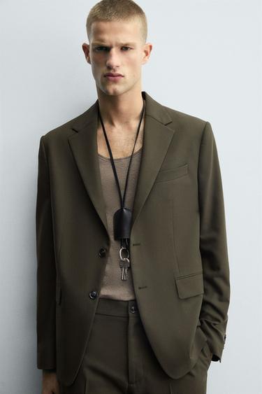 TRAJE SLIM FIT - Perla / Beige de Zara - Imagen 0