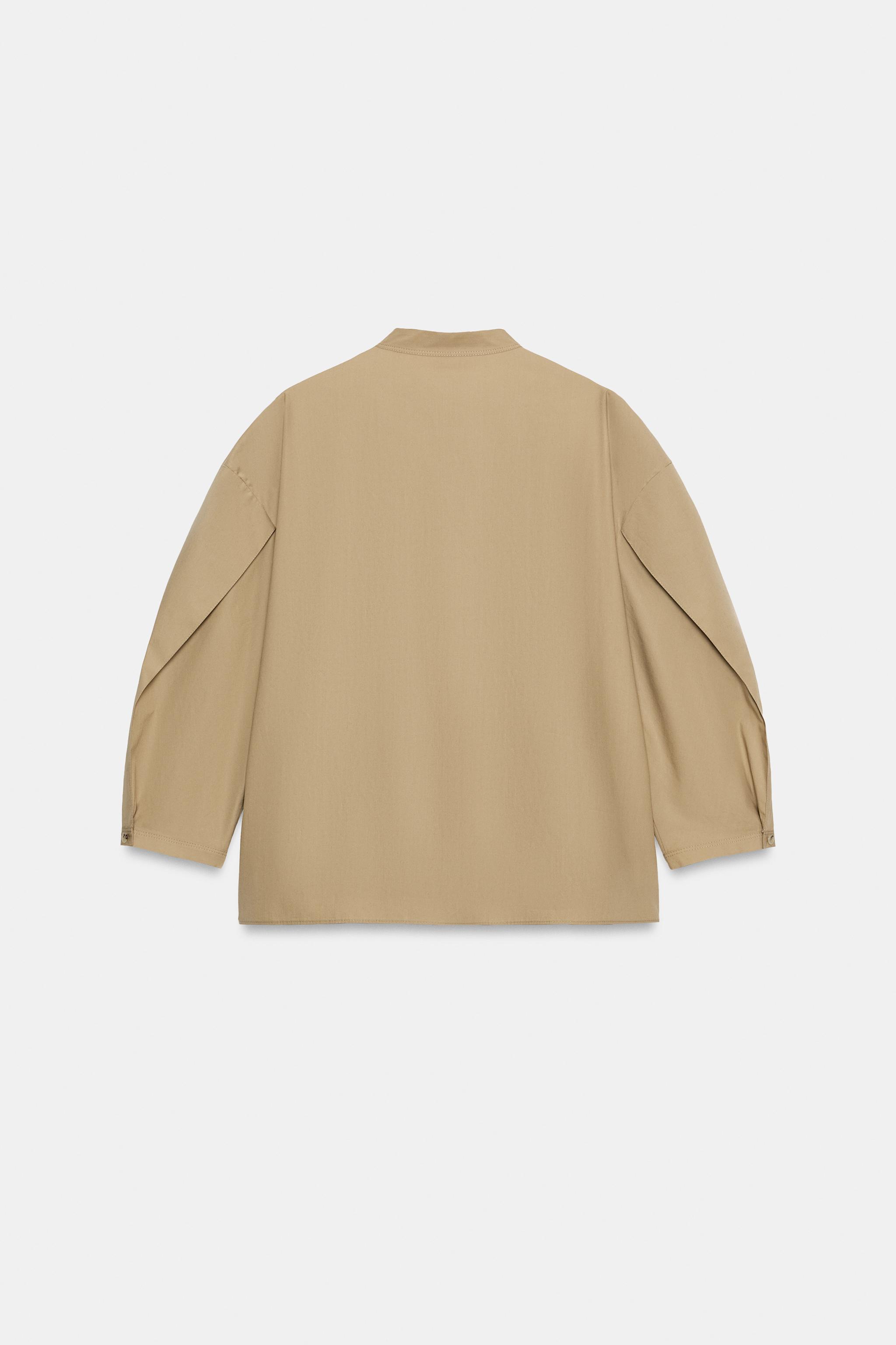 ZW COLLECTION LIMITED EDITION POPLIN SHIRT - Sand | ZARA United States