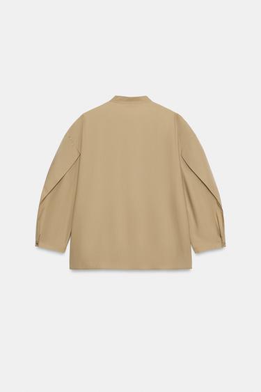 CHEMISE POPELINE ZW COLLECTION LIMITED EDITION - Sable de Zara - Image 6