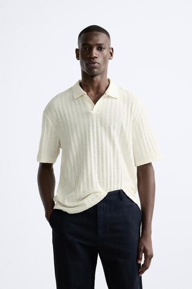 POLO ESTRUCTURA RAYAS - Crudo de Zara