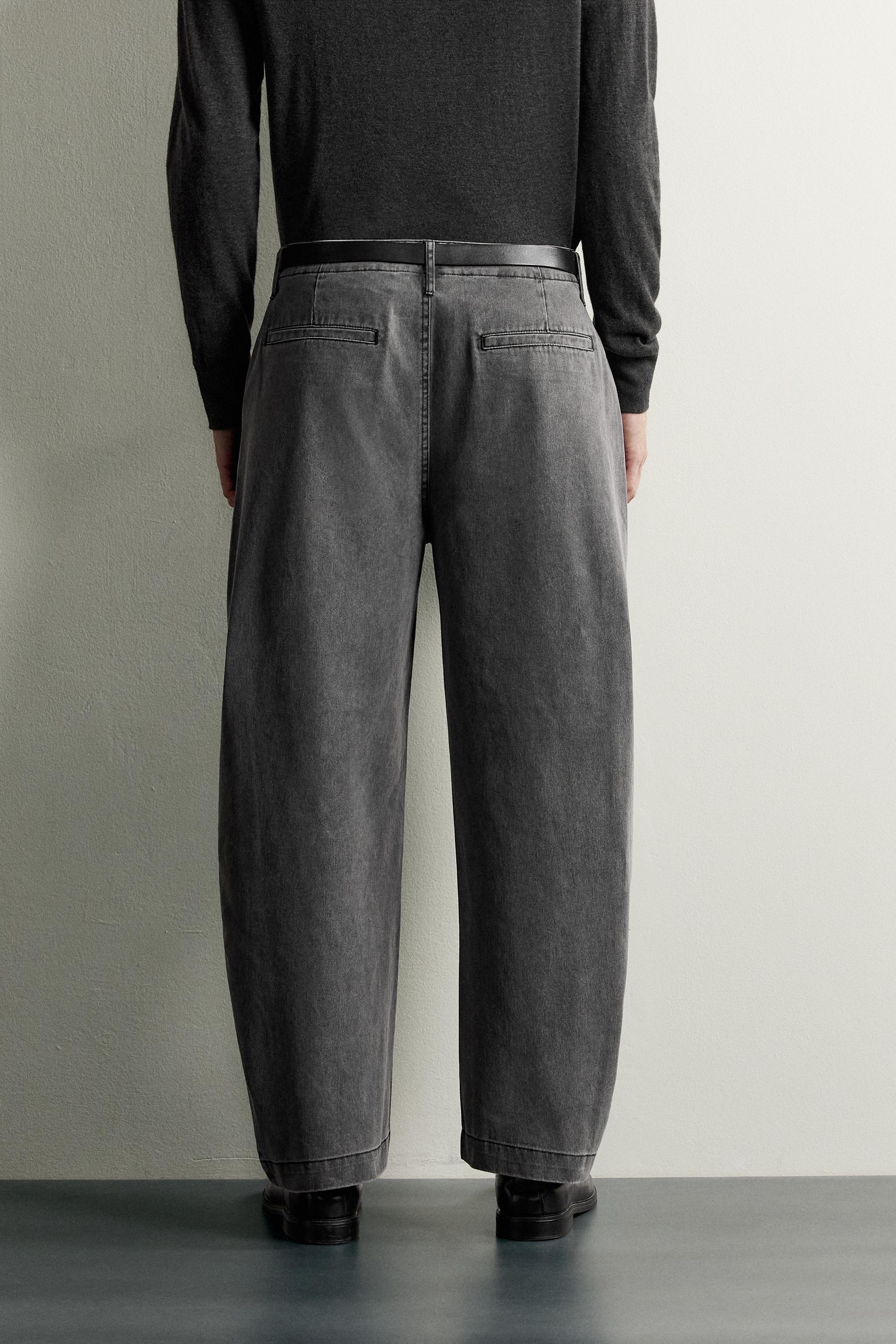 SEAMED BALLOON FIT PANTS