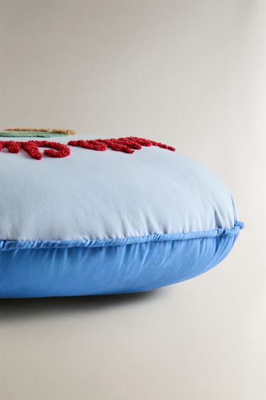 CHILDREN'S DOG CUSHION - Blue by Zara - Image 2