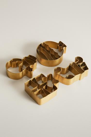 CHRISTMAS STEEL COOKIE CUTTER (SET OF 4) — Golden 2