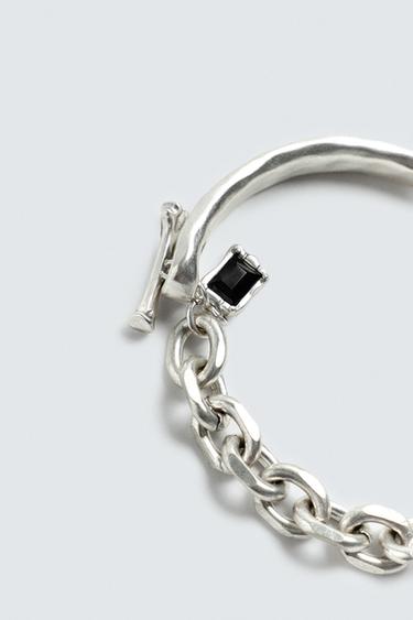 BRACELET À MAILLONS COMBINÉS - Argent de Zara - Image 1