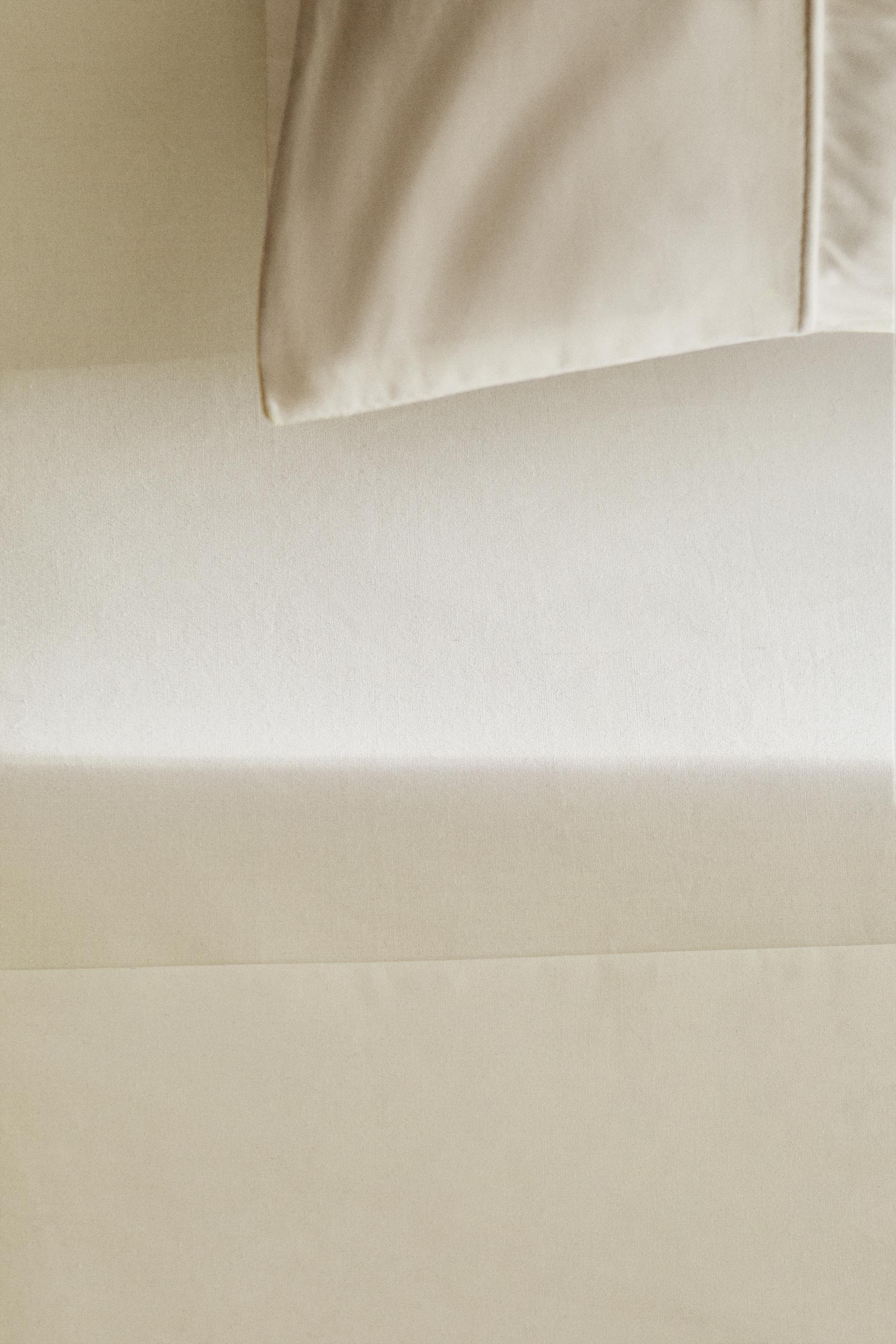 PERCALE COTTON FITTED SHEET | 15.7" THICK ( THREAD COUNT