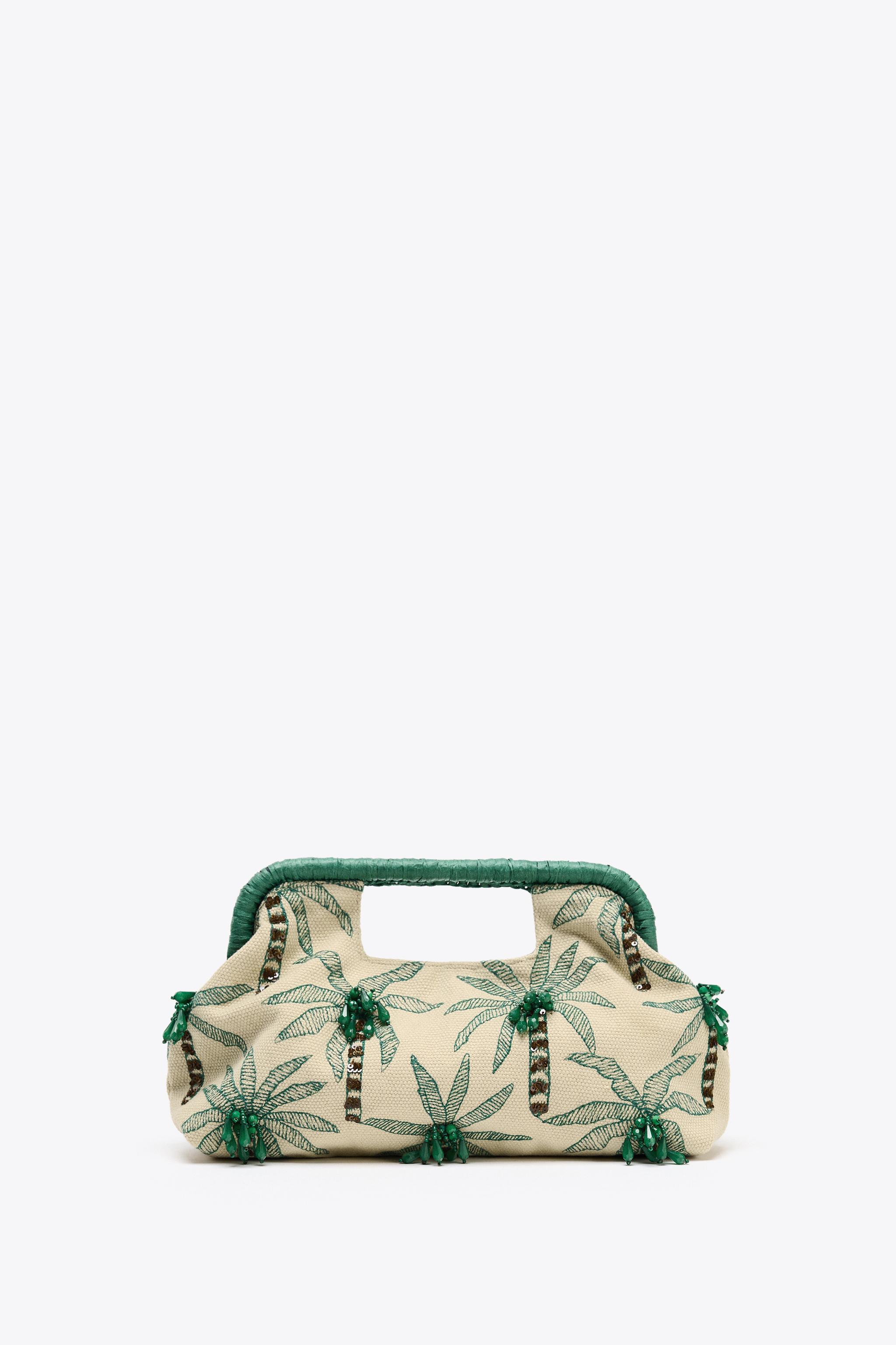 【ZARA】ラインストーンフリンジ付きクラッチバッグ6544/510/203 org.jpg