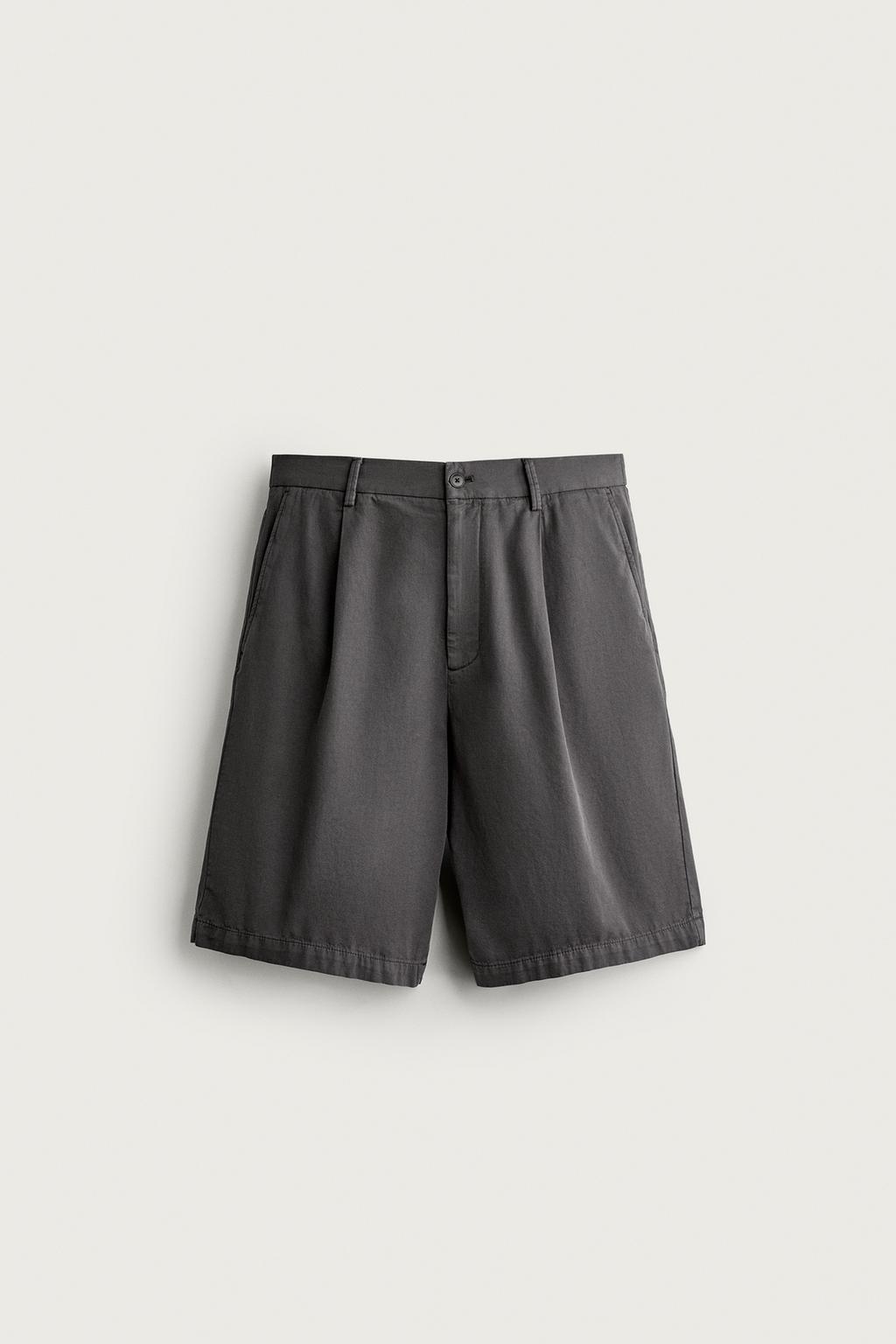 WASHED RELAXED FIT BERMUDA SHORTS