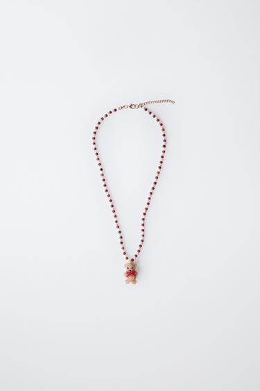 COLLIER FANTAISIE OURSON - Marron de Zara - Image 0
