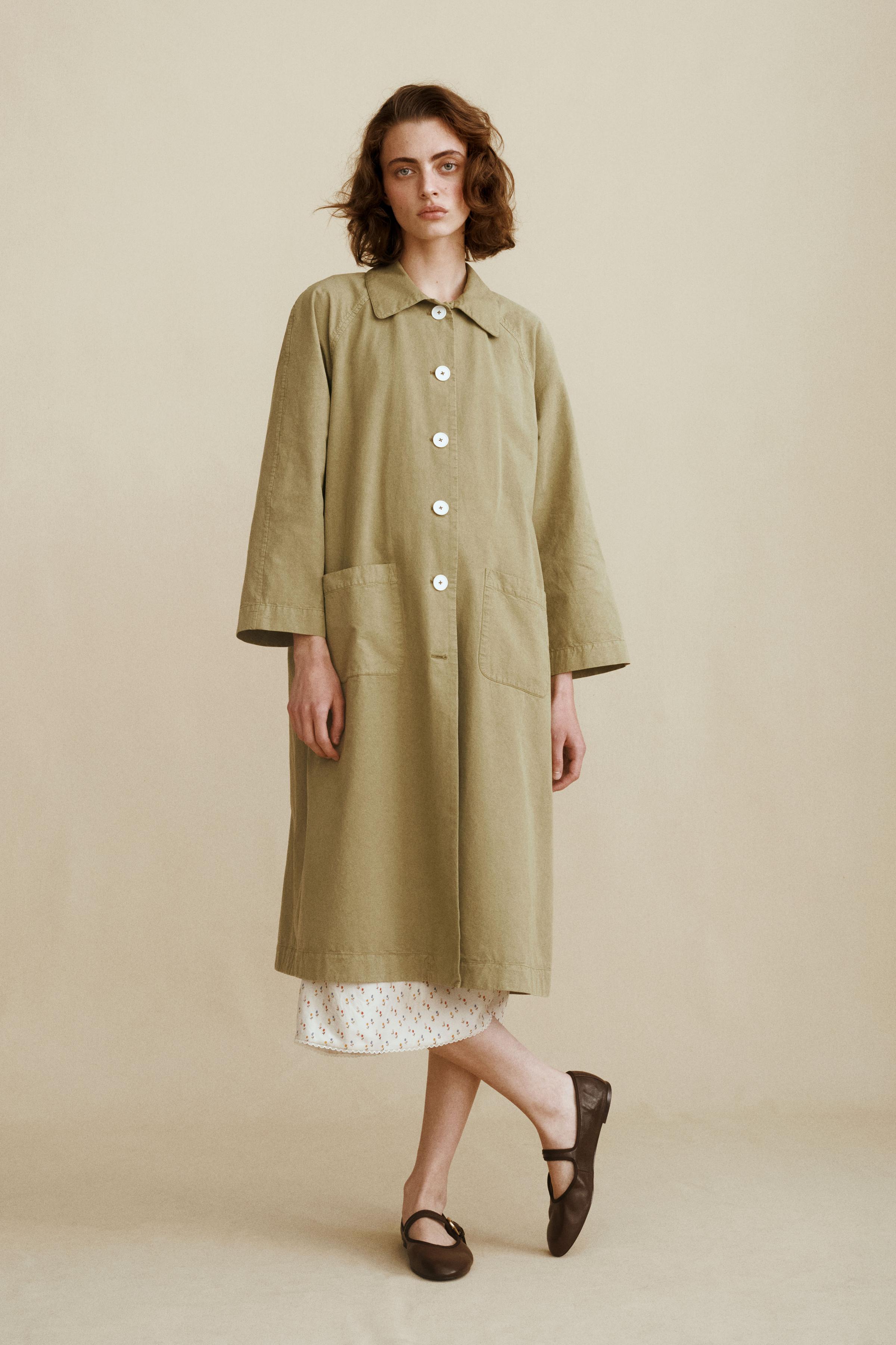 Женские куртки Zara TRENCH COAT CREATED BY CARAMEL LONDON X — фото 2