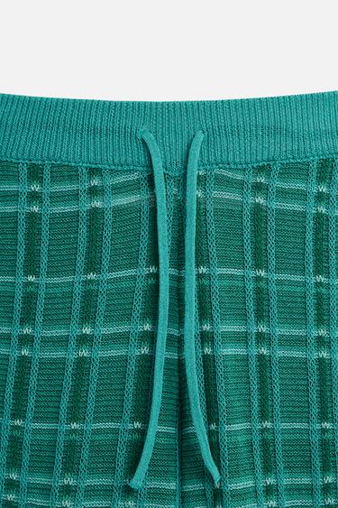 JACQUARD KNIT TROUSERS © OTIS KWAME KYE QUAICOE - Turquoise by Zara - Image 8