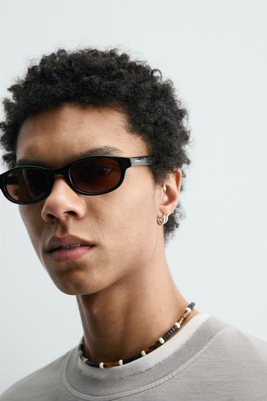 T-SHIRT COUPE BOXY LAVÉ - Gris clair de Zara - Image 5