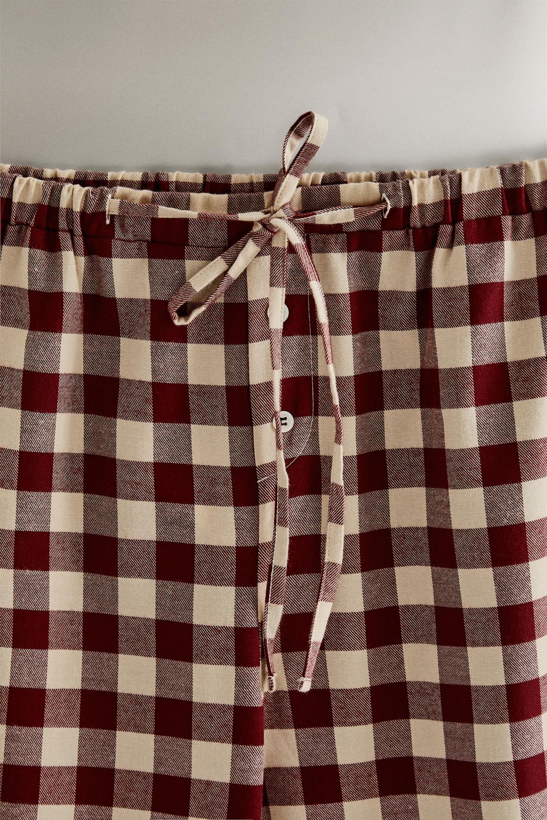 CHRISTMAS GINGHAM PANTS