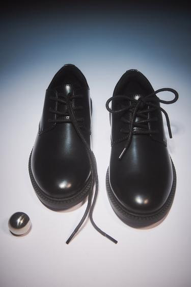 CLASSIC DERBY SHOES - Black by Zara - Image 0