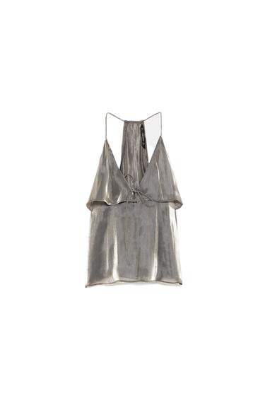 SHIMMER-EFFECT TOP
