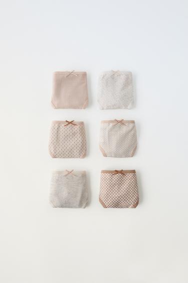 Zara 2-6 YEARS/ SIX-PACK OF UNDERWEAR - taupe brown - Image 0