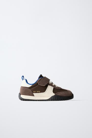 Zara COMBINATION SNEAKERS - Brown
