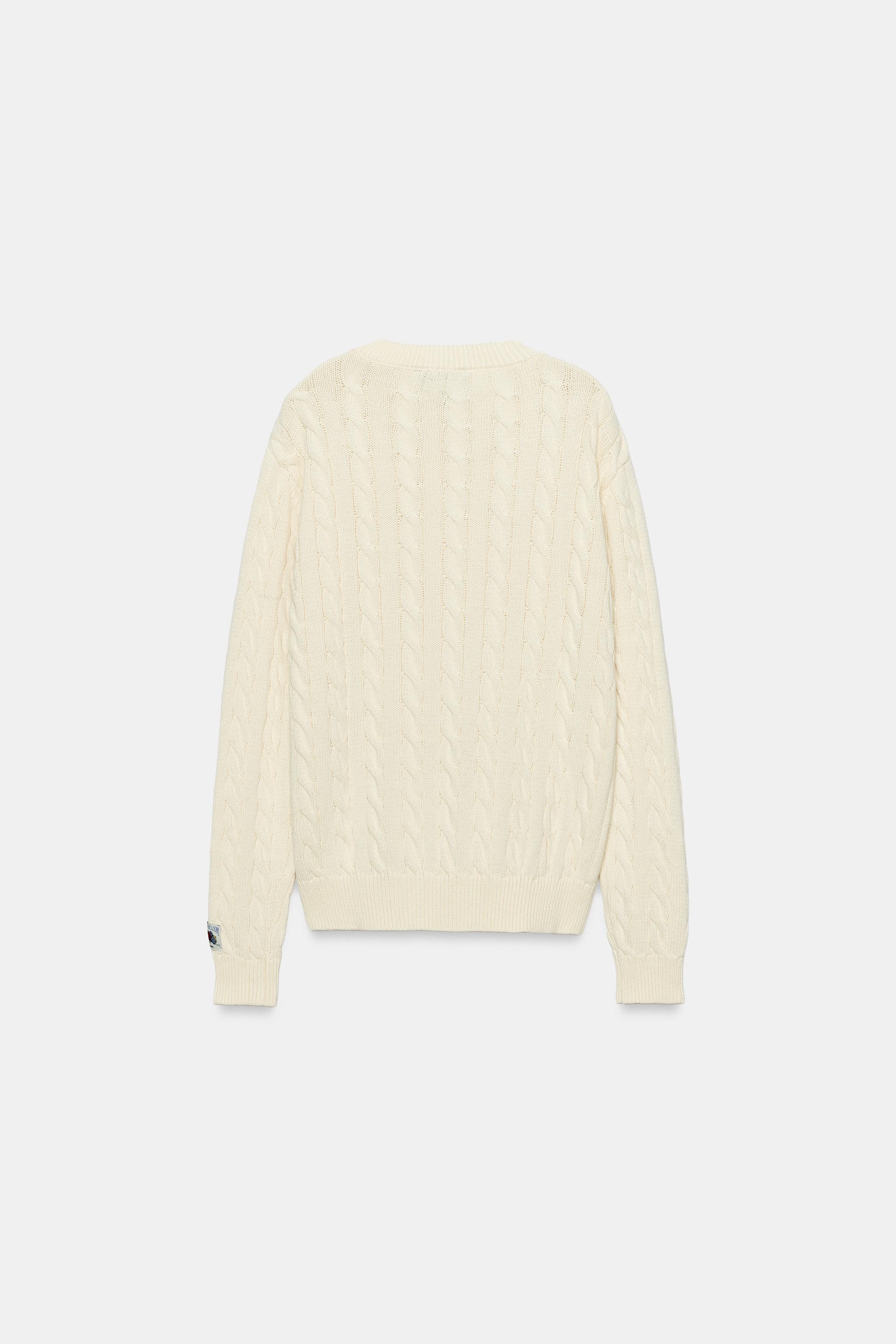 PULL EN MAILLE TORSADÉE STRUCTURÉE FRUIT OF THE LOOM™