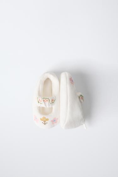 EMBROIDERED COTTON BOOTIES - Multicoloured by Zara - Image 7