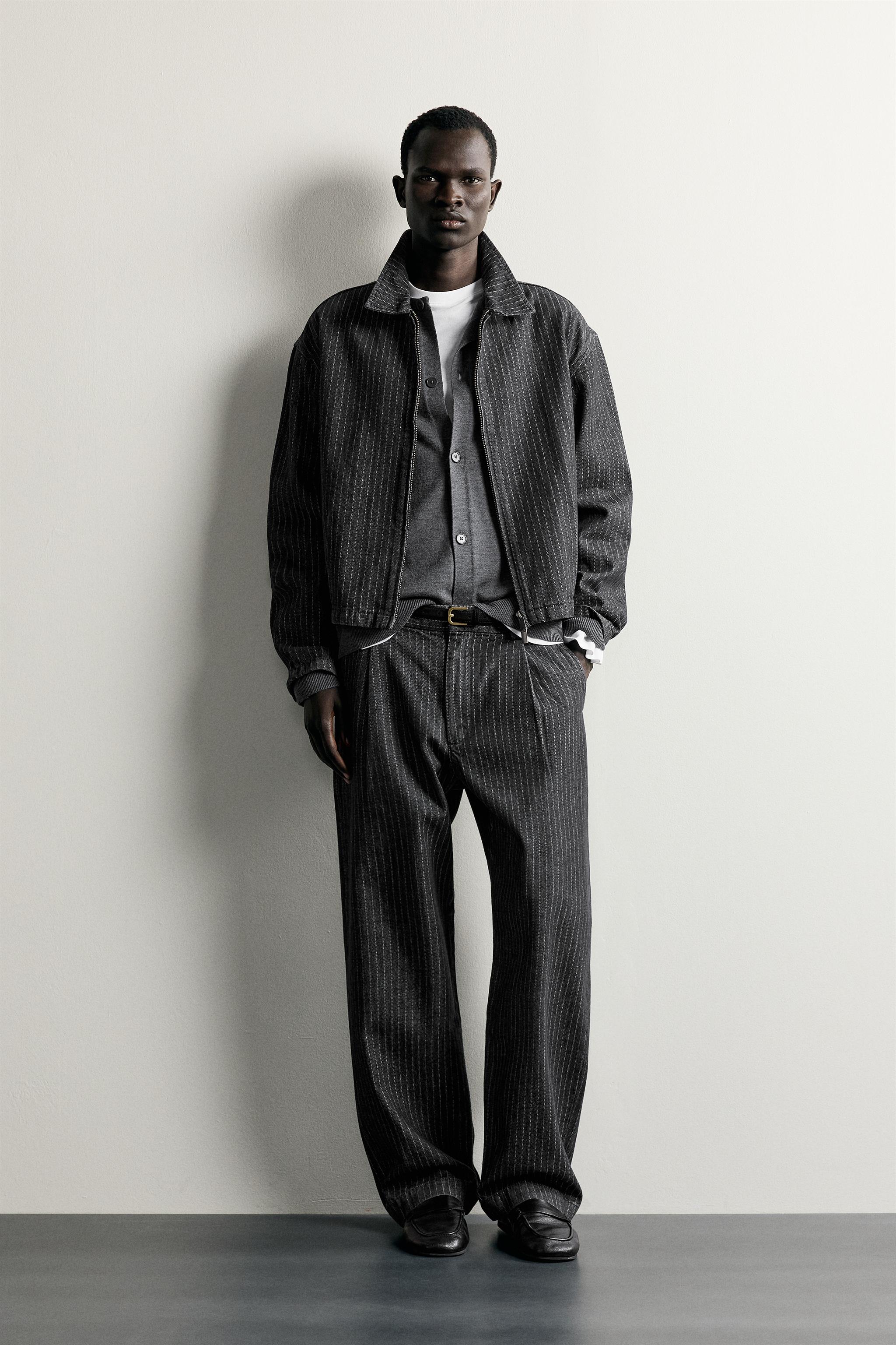 Zara PİLİLİ RELAXED FIT CHINO PANTOLON