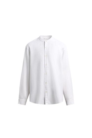 CAMISA RELAXED FIT LINHO - ALGODÃO - Branco da Zara