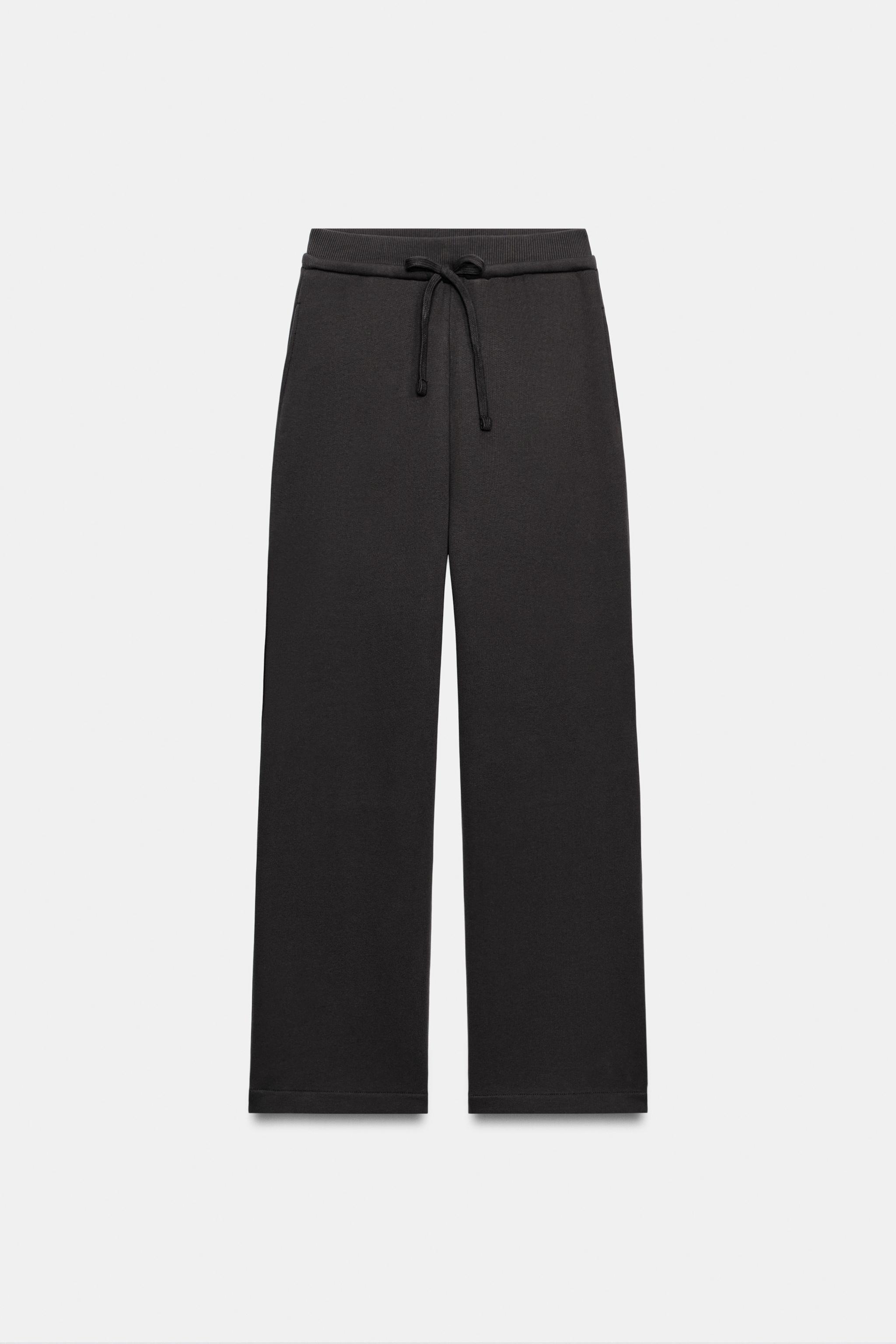 DRAWSTRING FLEECE PANTS