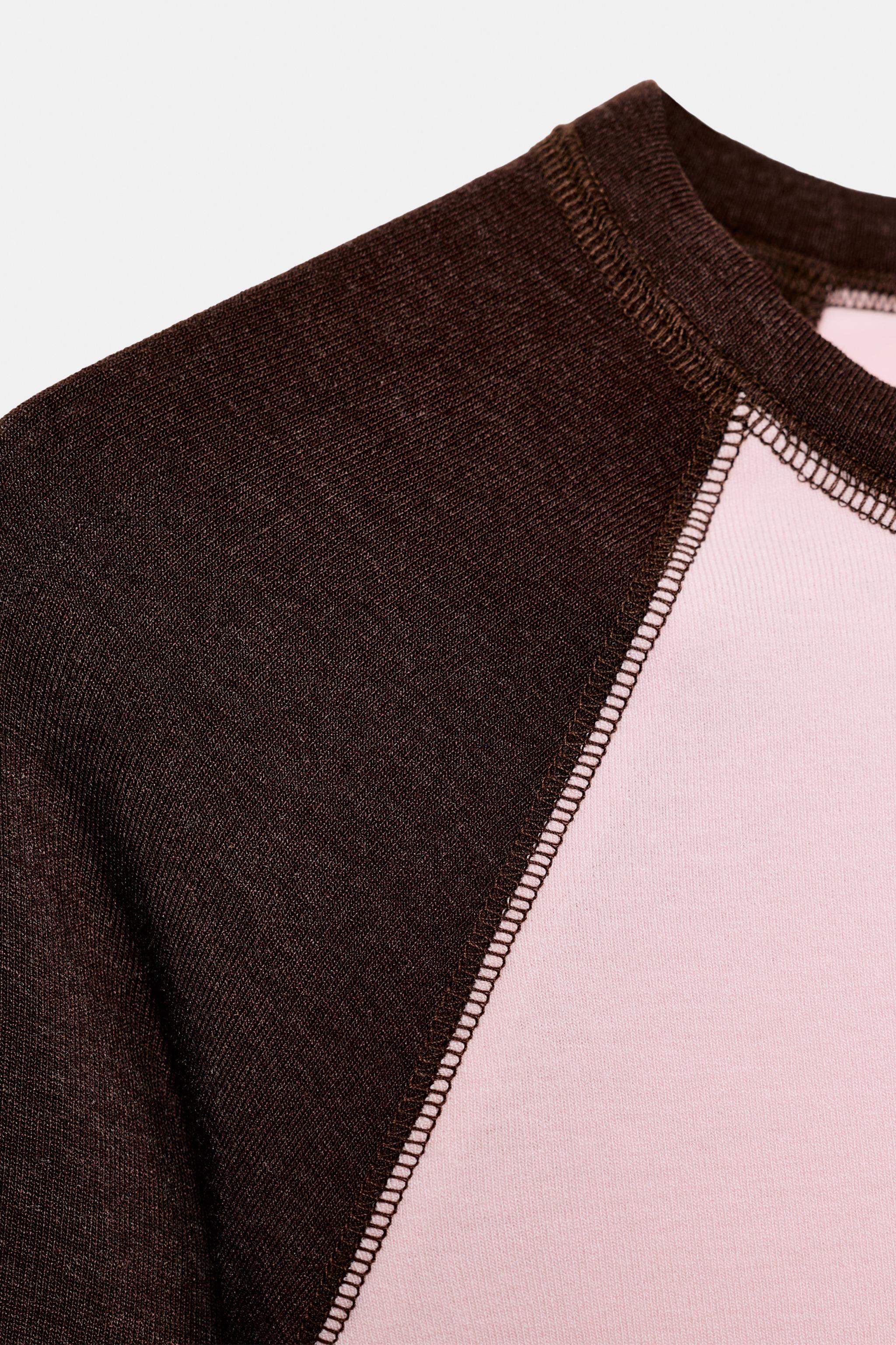 KONTRAST REGLAN KOLLU T-SHIRT - Görsel 7