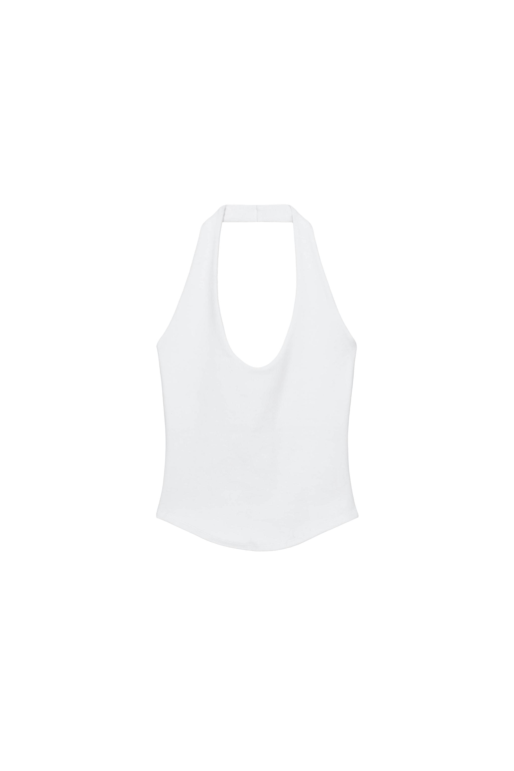 TOP HALTER BAIXO REDONDEADO