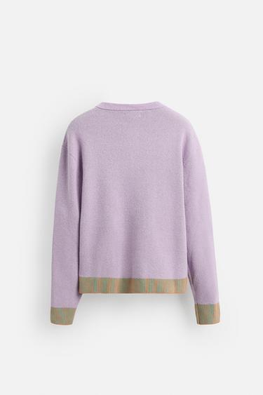 FLORAL JACQUARD CARDIGAN © OTIS KWAME KYE QUAICOE - Violet by Zara - Image 7