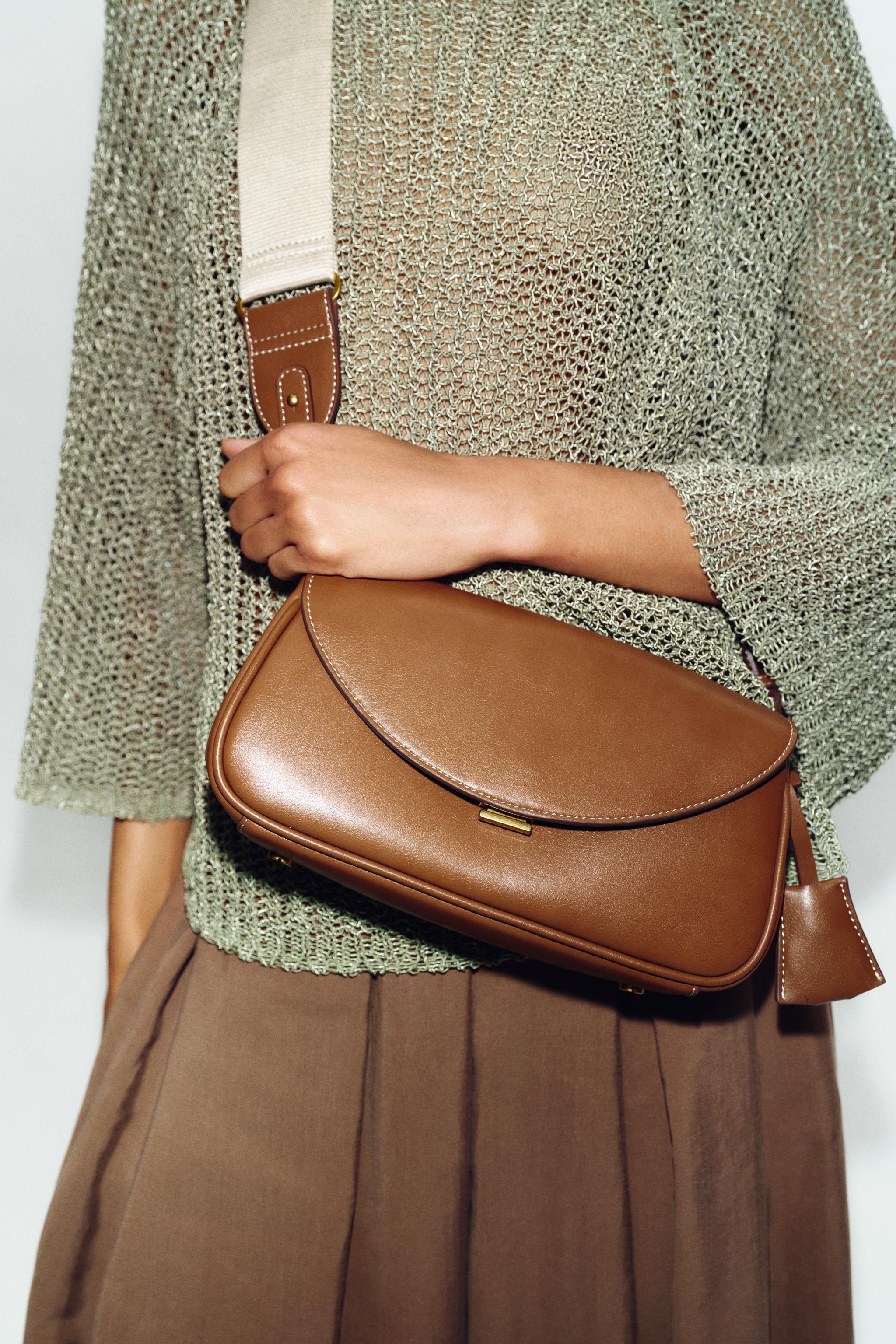 ロングクロスボディバッグ - ダークゴールデンブラウン | ZARA Japan