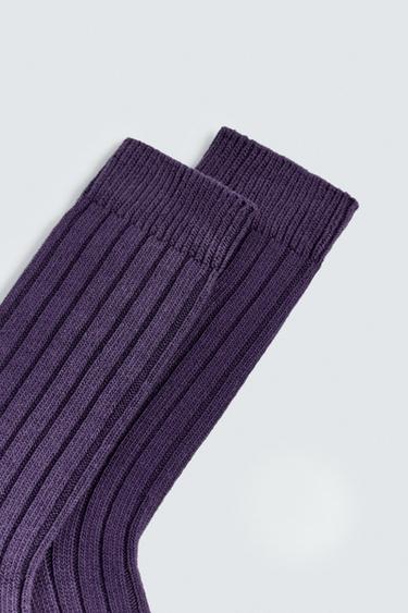 RIBBED SOCKS X SR_A - Purple by Zara - Image 3