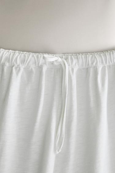 PANTALON CROP - Blanc de Zara - Image 1