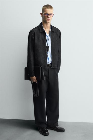 BOLSO SHOPPER PIEL - Negro de Zara - Imagen 0