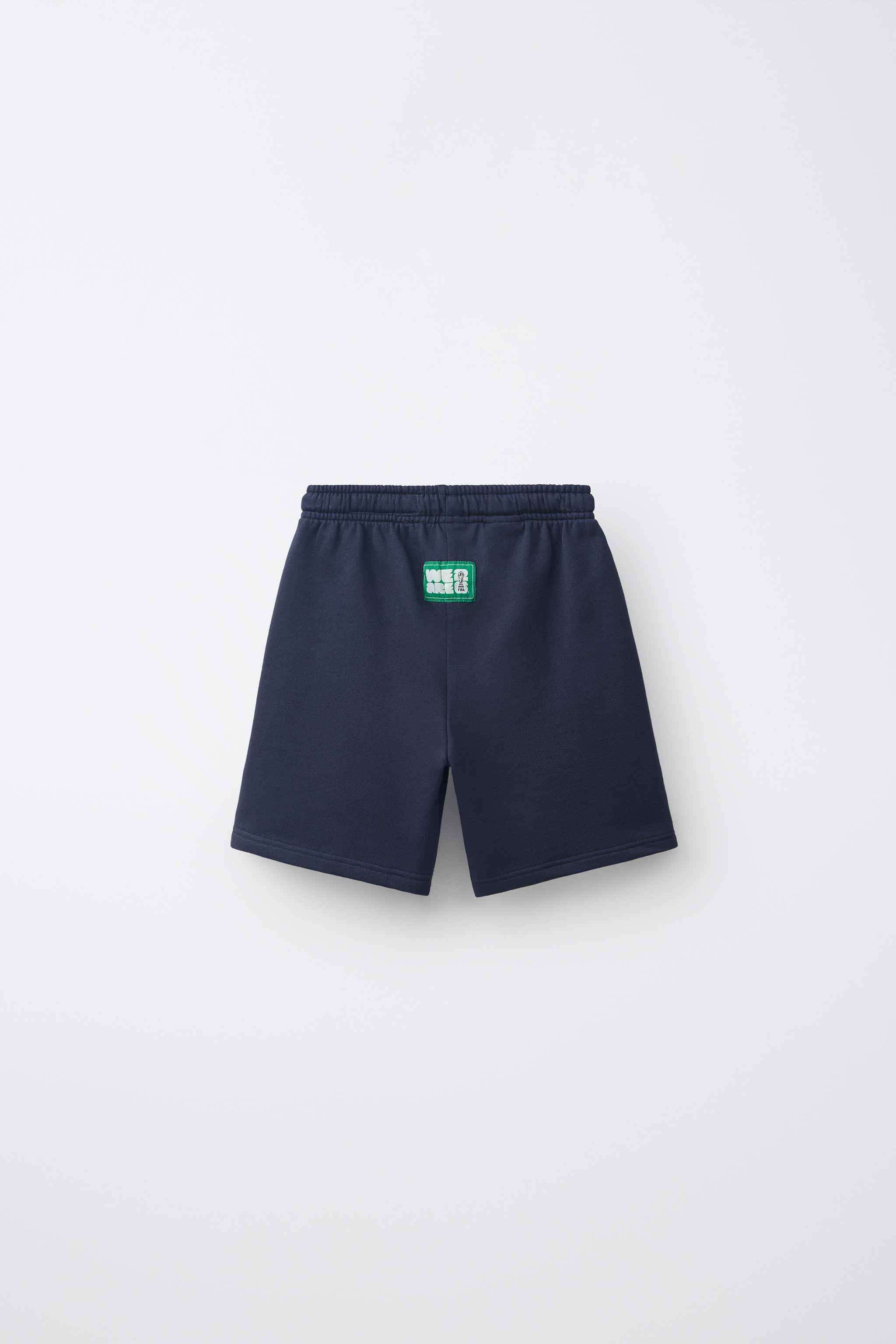 BRAZIL FIFA WORLD CUP ™ 2026 PRINT SHORTS — navy