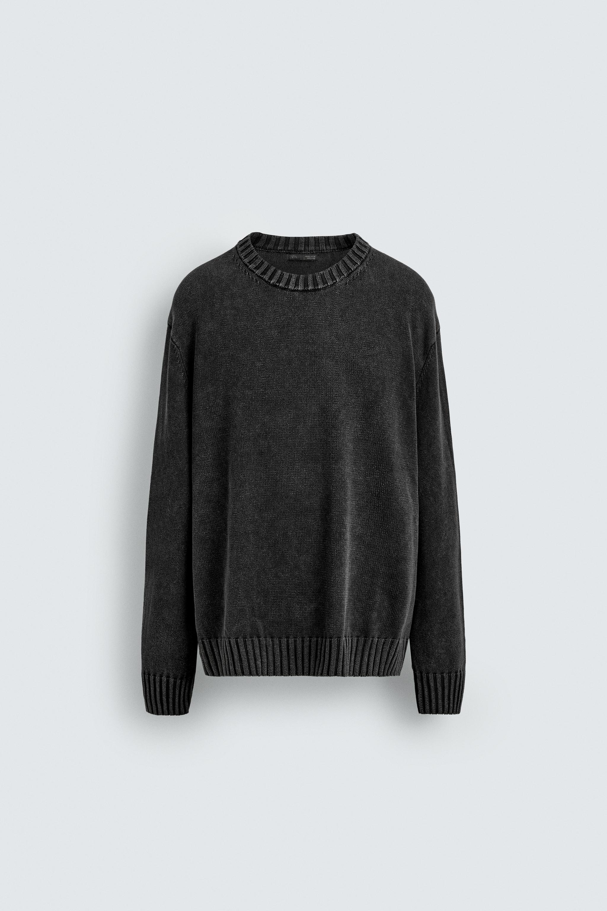 『完売品』ZARA スプレープリントセーター Mサイズ ニット スプレープリントセーター - ブラウン | ZARA Japan / 日本