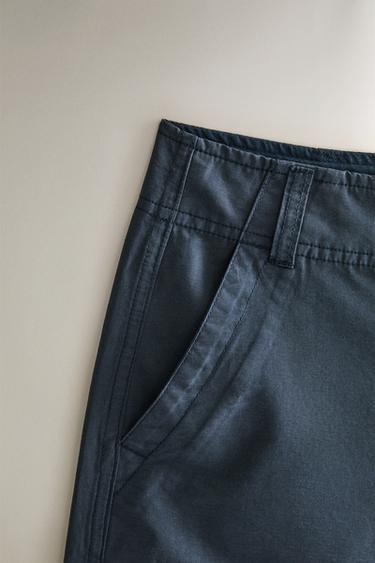 COTTON BERMUDA SHORTS - Blue by Zara - Image 2