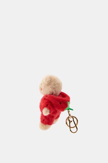 STRAWBERRY BEAR CHARM KEY RING - Red de Zara - Image 4