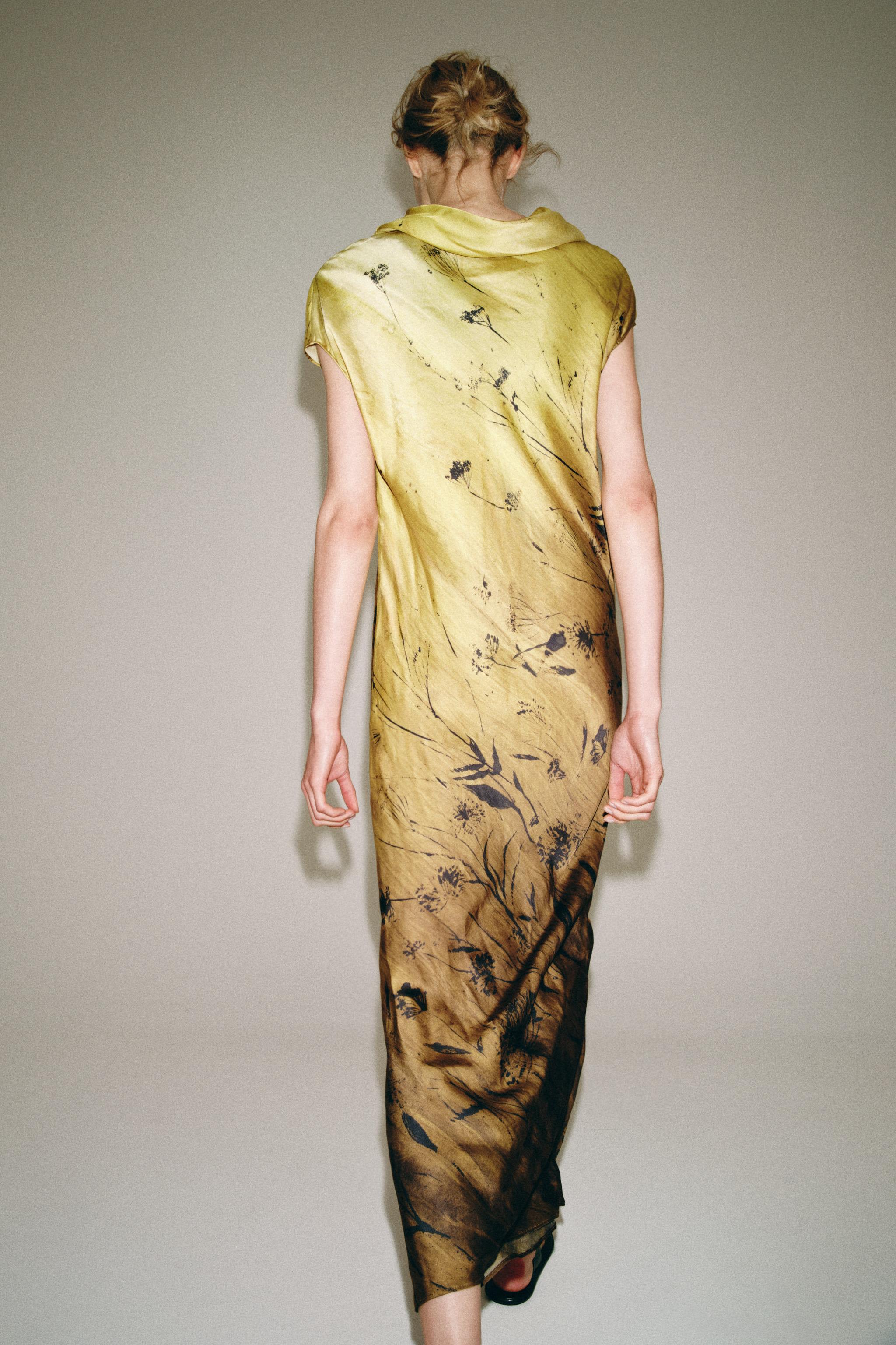 Женские платья Zara ZW COLLECTION PRINTED DRESS — фото 3