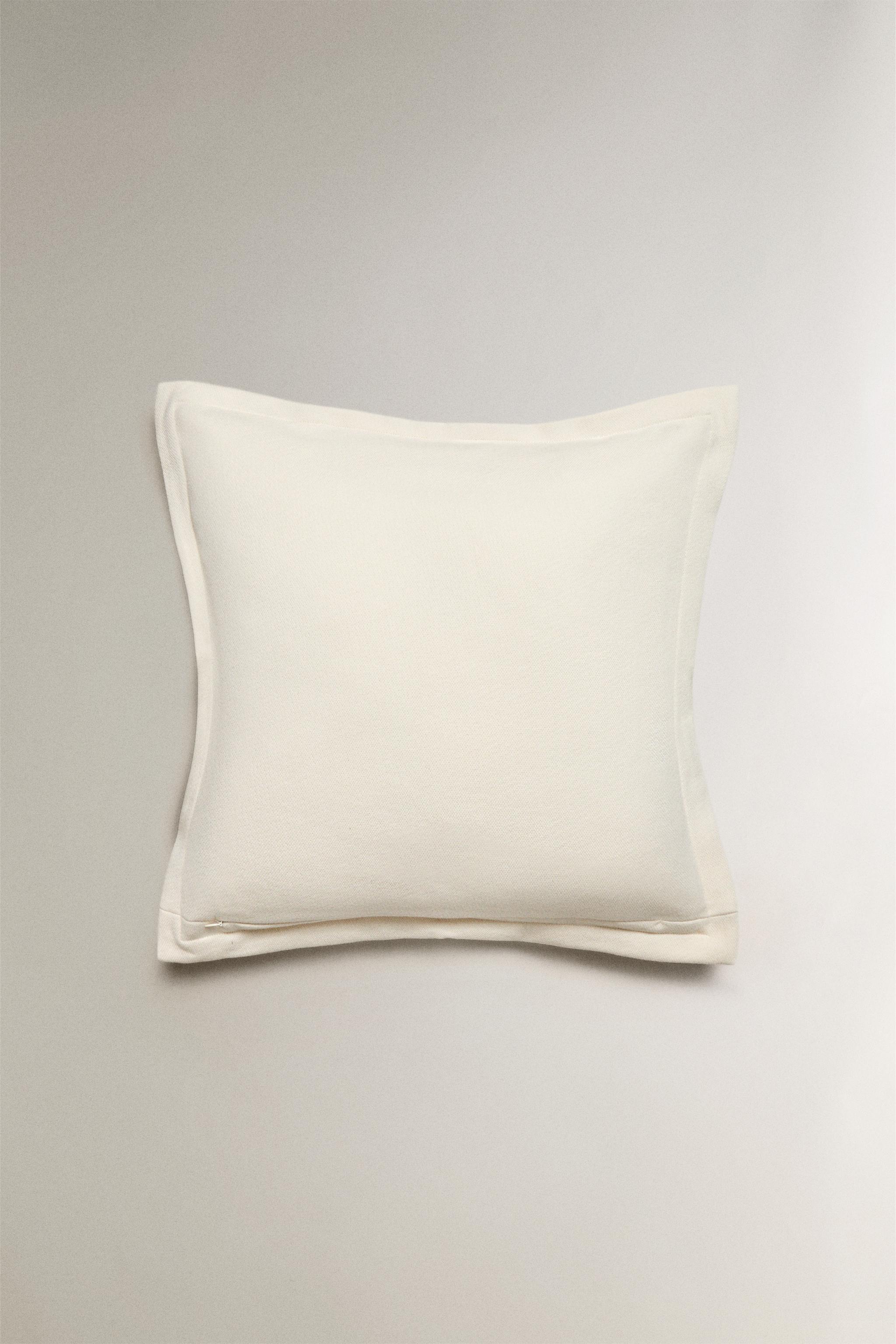 COTTON PERCALE THROW PILLOW COVER