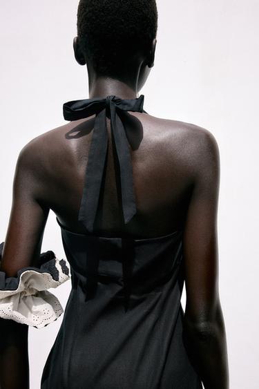 PUFF HEM MINI DRESS - Black by Zara - Image 4