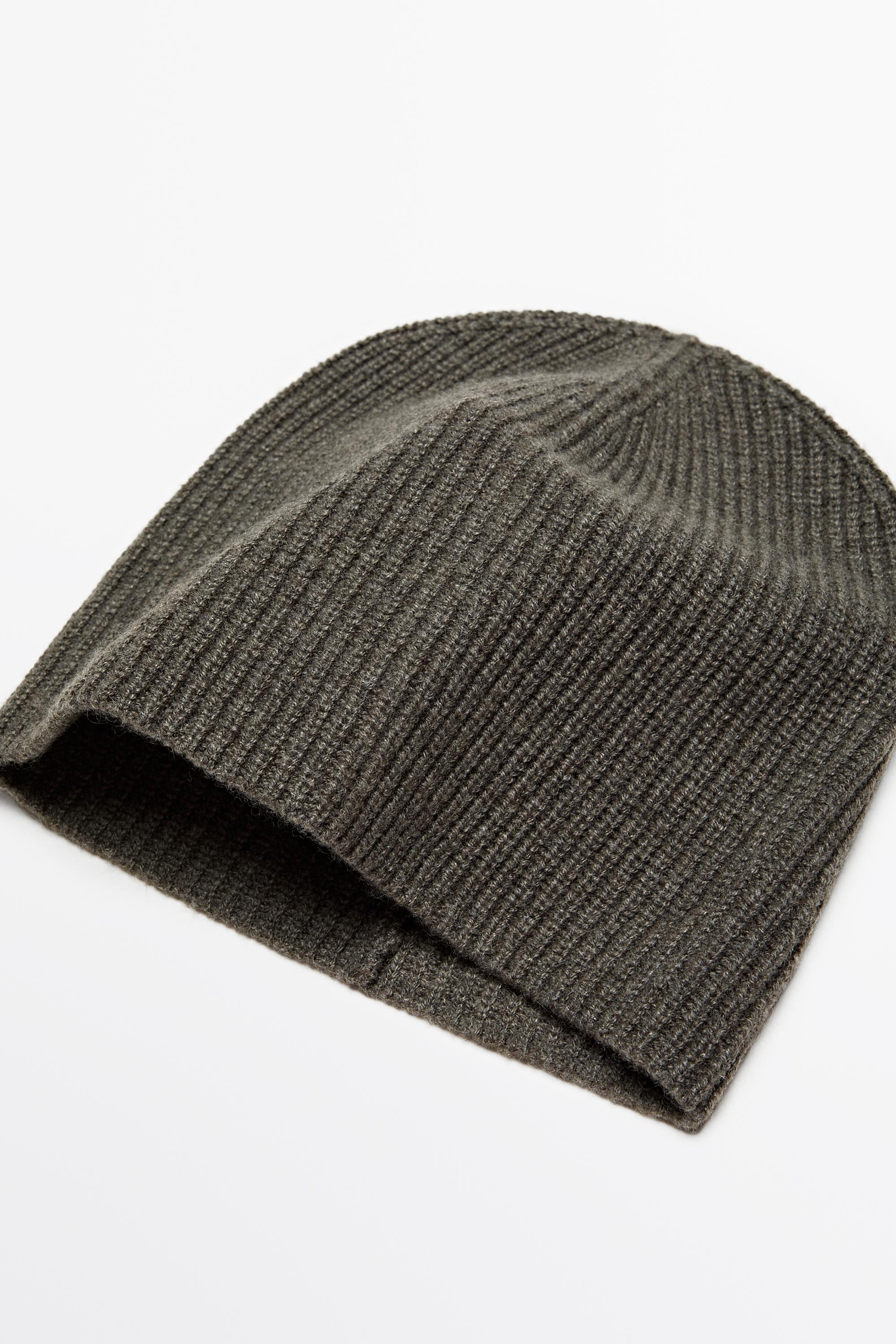 100% cashmere knit beanie