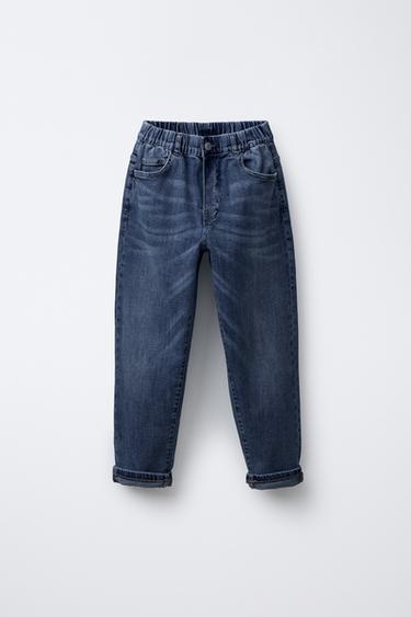 Zara BALLOON JEANS - Blue - Image 0