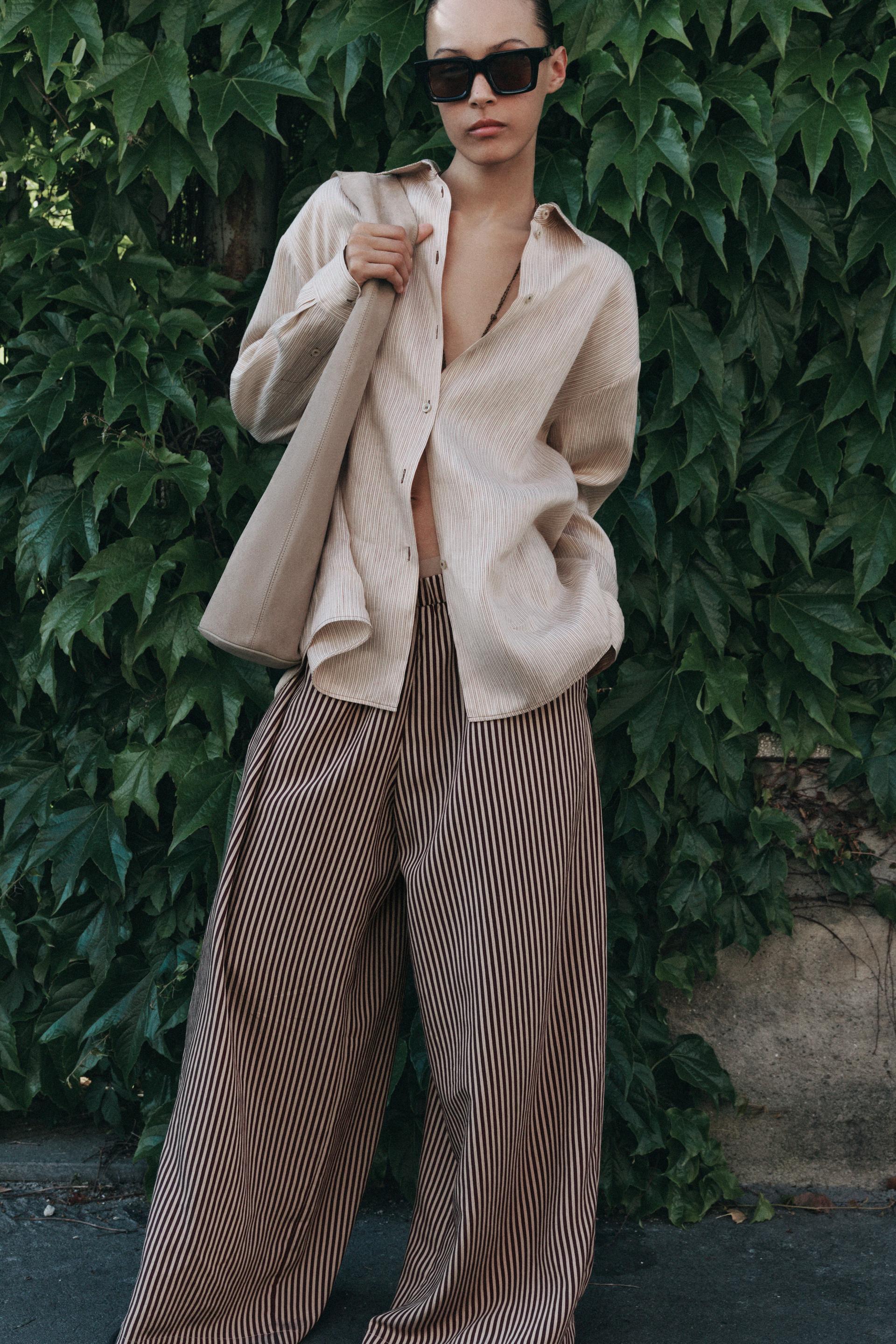 ZW COLLECTION OVERSIZE LINEN BLEND SHIRT