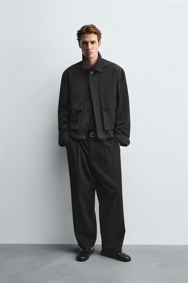 BOXY FIT POCKET JACKET - Black by Zara - Image 0