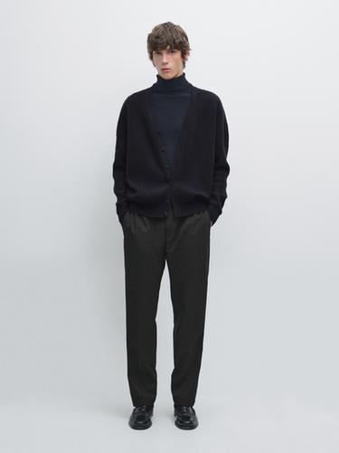 Cardigan cachemire laine - Bleu marine de Zara - Image 0