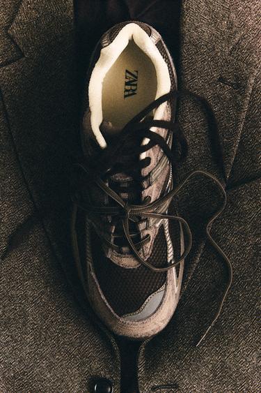 SNEAKERS SUOLA SPESSA - Marrone di Zara