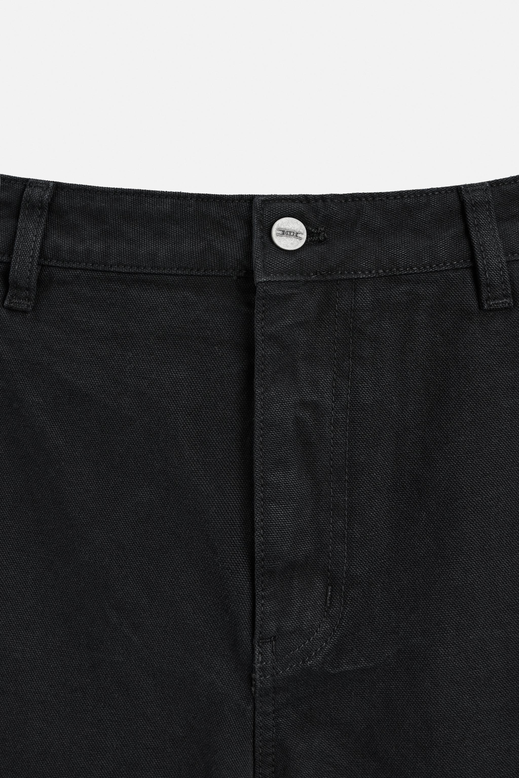 zara ザラ ウォッシュ加工カーペンターパンツ EU36 JP29 完売品 zara ザラ ウォッシュ加工カーペンターパンツ EU42 JP32完売品