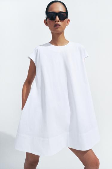 ZW COLLECTION SHORT DRESS - White by Zara