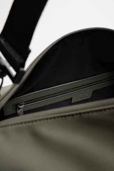 RUBBERISED TRAVEL BAG - Khaki Green by Zara - Image 5