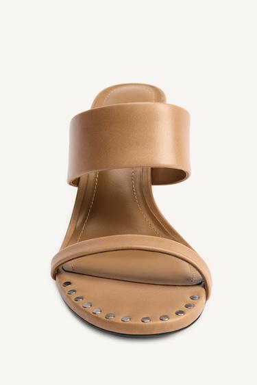 LTHR WD STDS WDG - Marron camel de Zara - Image 4