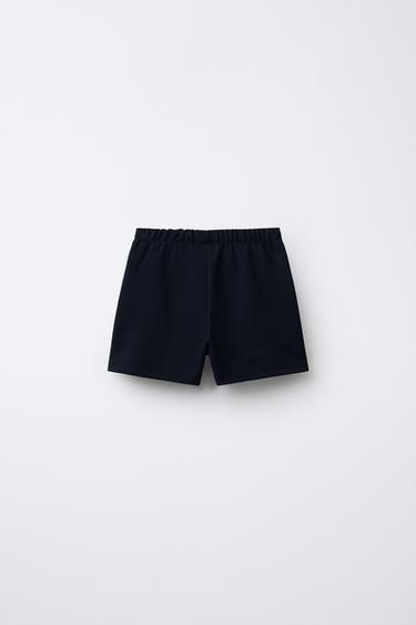 SHORT STRUCTURÉ À BOUTONS PERLES - Bleu marine de Zara - Image 1